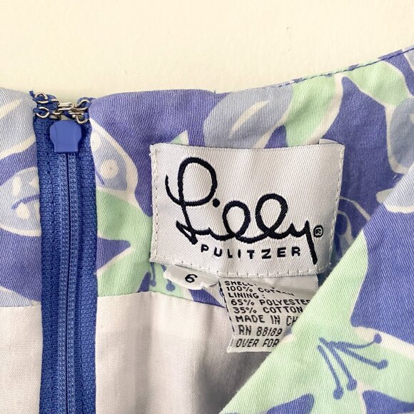 Vintage Lilly Pulitzer Ladybug & Floral Shift Dress - Picture 7 of 11